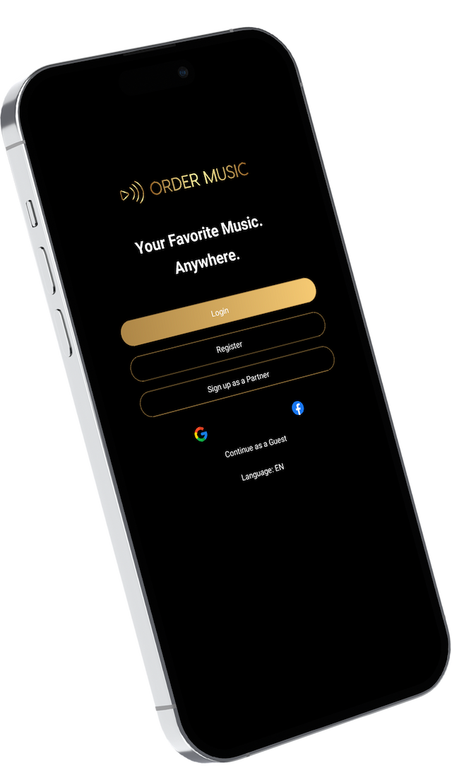 App Starting Page Mockup